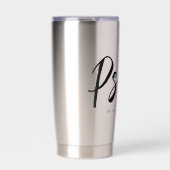 心理パーソナライズされたモダン学PsyD医師 保温保冷タンブラー (正面)