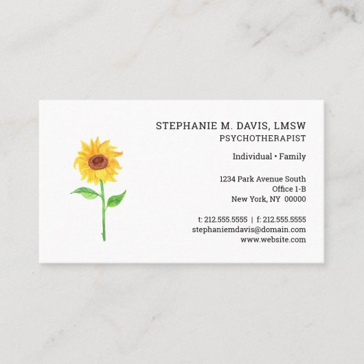 心理モダン療法士 名刺 (正面)