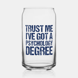 心理学おもしろい卒業カスタム心理学者 ガラス缶
