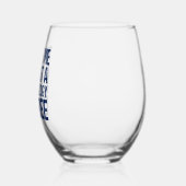 心理学おもしろい卒業カスタム心理学者 ステムなしワイングラス (左)