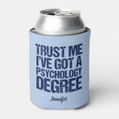 心理学おもしろい卒業カスタム心理学者 缶クーラー (缶正面)