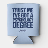 心理学おもしろい卒業カスタム心理学者 缶クーラー (正面)