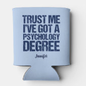 心理学おもしろい卒業カスタム心理学者 缶クーラー (裏面)