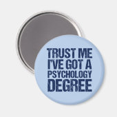 心理学おもしろい卒業心理学者 マグネット (正面/裏面)