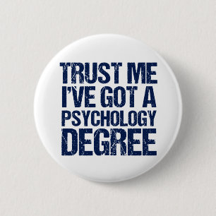 心理学おもしろい卒業心理学者 缶バッジ
