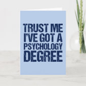 心理学おもしろい卒業 カード (正面)