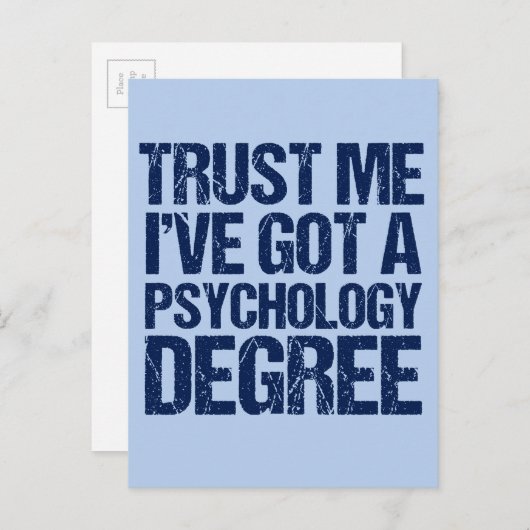 心理学おもしろい卒業 案内ポストカード (正面/裏面)