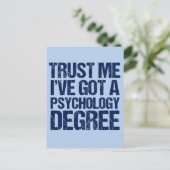 心理学おもしろい卒業 案内ポストカード (スタンド正面)