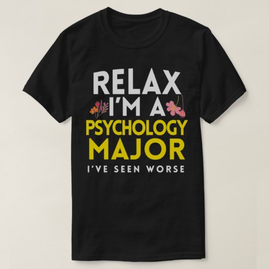 心理学おもしろいPhD心理学PsyD 1 Tシャツ (デザイン正面)