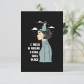 心理学のおもしろいユーモアはブレイクニーズ休暇 カード (スタンド正面)