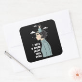 心理学のおもしろいユーモアはブレイクニーズ休暇 スクエアシール (封筒)