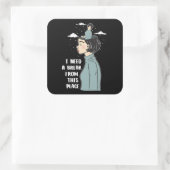 心理学のおもしろいユーモアはブレイクニーズ休暇 スクエアシール (バッグ)