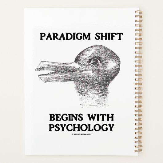 心理学のアヒルのウサギから始まるパラダイムシフト プランナー手帳 (裏面)