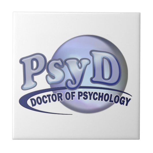 心理学のロゴのPsyDの医者 タイル (正面)
