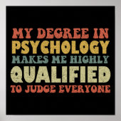 心理学の学位を取ると資格が高くなる ポスター (正面)