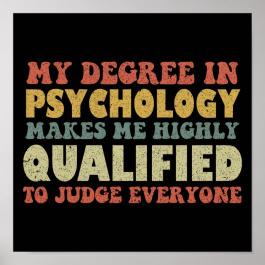 心理学の学位を取ると資格が高くなる ポスター (正面)