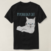 心理学の猫 Tシャツ (デザイン正面)