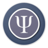 心理学の記号の陶磁器のノブ セラミックノブ (正面)