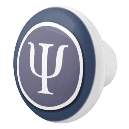 心理学の記号の陶磁器のノブ セラミックノブ (右)