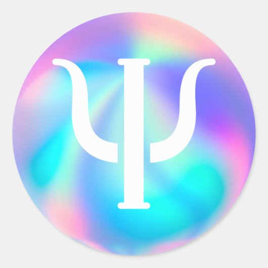 心理学の記号 ラウンドシール (正面)