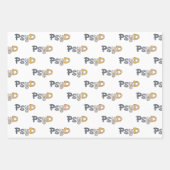 心理学のPsyD医師 ラッピングペーパーシート (正面)