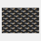 心理学のPsyD医師 ラッピングペーパーシート (正面3)