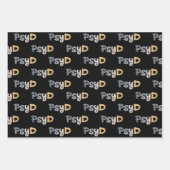 心理学のPsyD医師 ラッピングペーパーシート (正面)