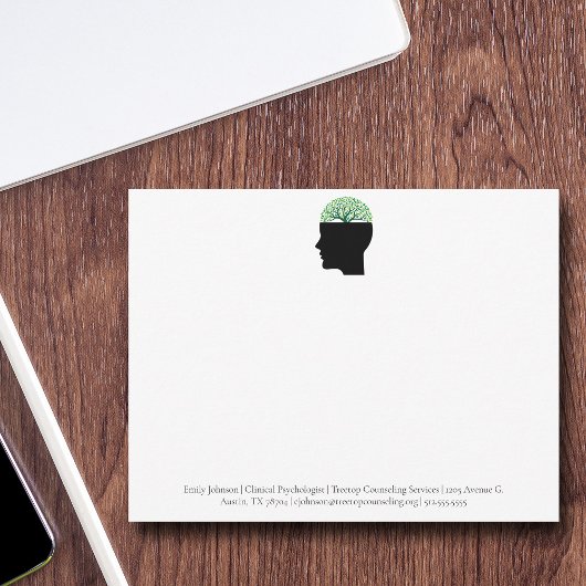 心理学オフィスツリーモダンカスタム相談員 ノートカード