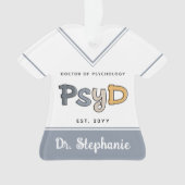 心理学カスタム心理学者PsyD医師 オーナメント (正面)