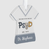 心理学カスタム心理学者PsyD医師 オーナメント (正面)