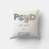 心理学カスタム心理学者PsyD医師 クッション (裏面)