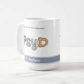 心理学カスタム心理学者PsyD医師 コーヒーマグカップ (正面左)