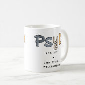 心理学カスタム心理学者PsyD医師 コーヒーマグカップ (正面右)