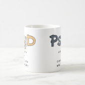 心理学カスタム心理学者PsyD医師 コーヒーマグカップ (中央)