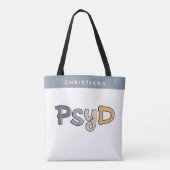 心理学カスタム心理学者PsyD医師 トートバッグ (裏面)