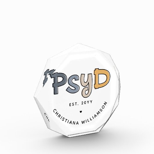 心理学カスタム心理学者PsyD医師 フォトブロック (左)