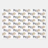 心理学カラフル心理学者PsyD医師 ラッピングペーパーシート (正面)