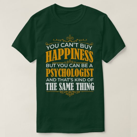 心理学セラピストギフト心理学17 Tシャツ (デザイン正面)