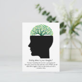 心理学ツリーセラピストカウンセラーマーケティング ポストカード (スタンド正面)