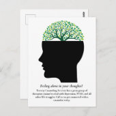 心理学ツリーセラピストカウンセラーマーケティング ポストカード (正面/裏面)