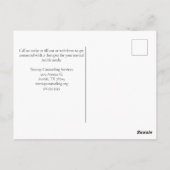 心理学ツリーセラピストカウンセラーマーケティング ポストカード (裏面)