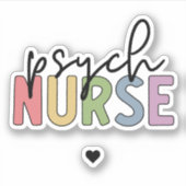 心理学ナース |精神医学ナース シール (正面)