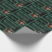 心理学パーソナライズされた名卒業年写真 ラッピングペーパー (角)