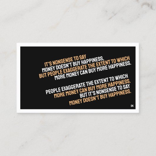 心理学ミニマリスト名刺 名刺 (裏面)