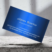 心理学モダン者ブルーメタル 名刺