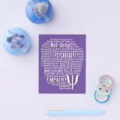 心理学ワードクラウドカスタムカラーフライヤー チラシ (シングル)