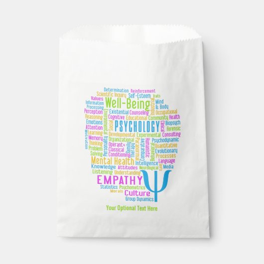 心理学ワードクラウドカスタム文字 フェイバーバッグ (正面)