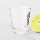 心理学ワードクラウド名前をカスタムする ショットグラス (左)