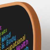 心理学ワードクラウド名前をカスタムする ピックルボールラケット (左詳細)