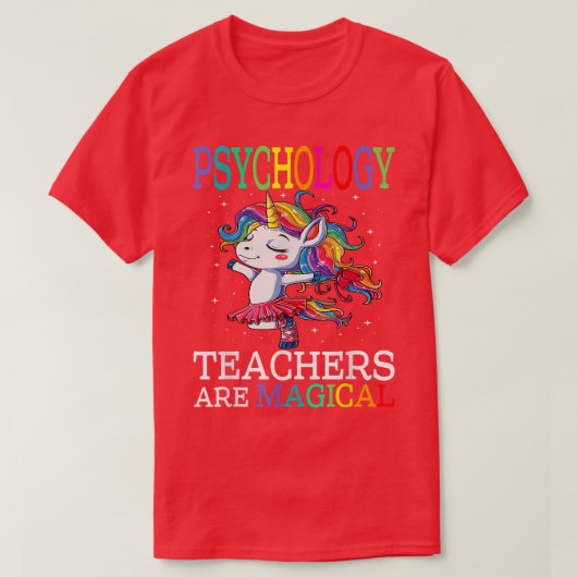 心理学先生はScに戻る魔法のユニコーン Tシャツ (デザイン正面)